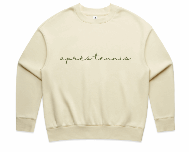 APRÈS TENNIS SCRIPT CREWNECK - Limited Edition