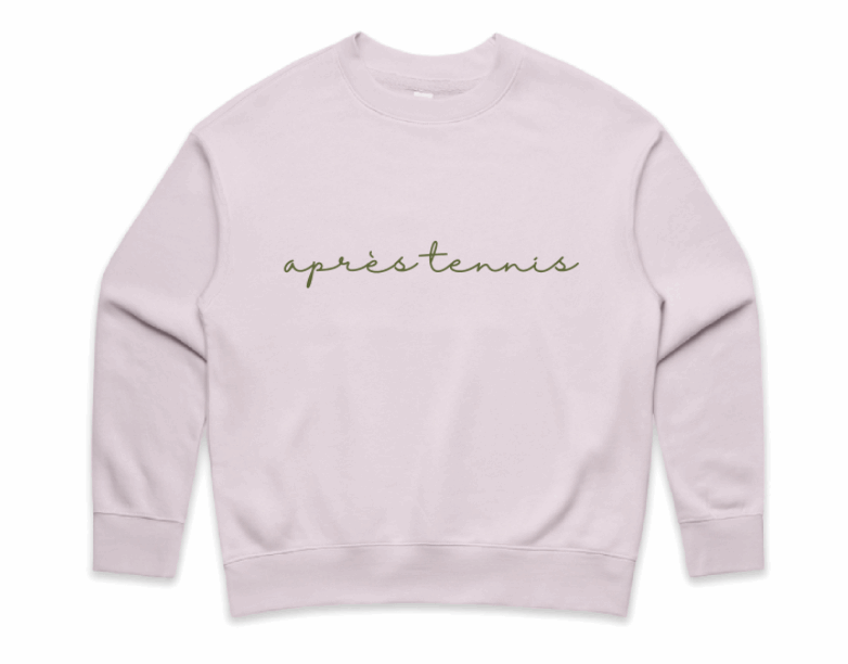 APRÈS TENNIS SCRIPT CREWNECK - Limited Edition