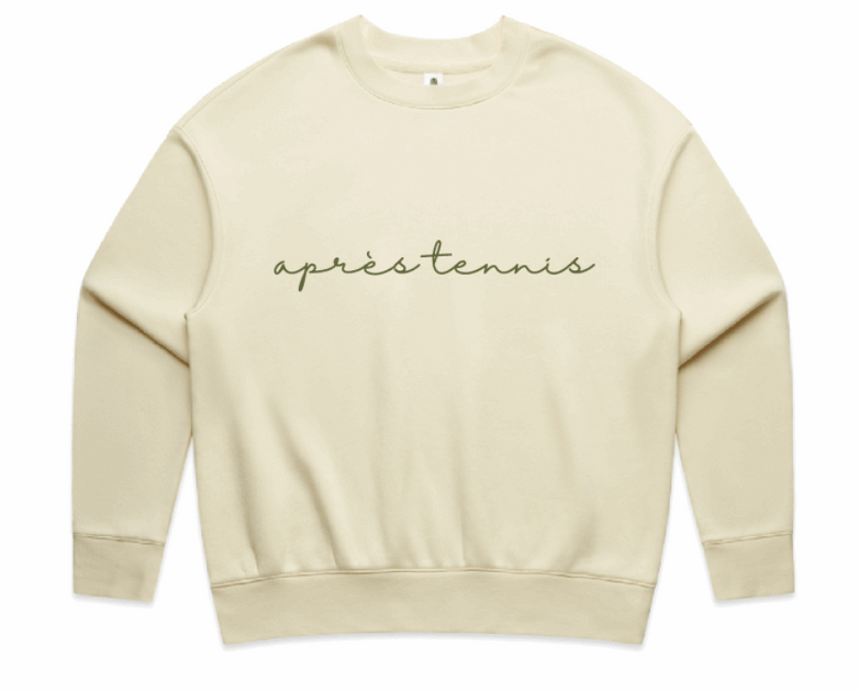 APRÈS TENNIS SCRIPT CREWNECK - Limited Edition