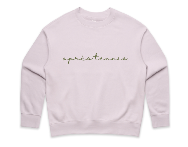 APRÈS TENNIS SCRIPT CREWNECK - Limited Edition