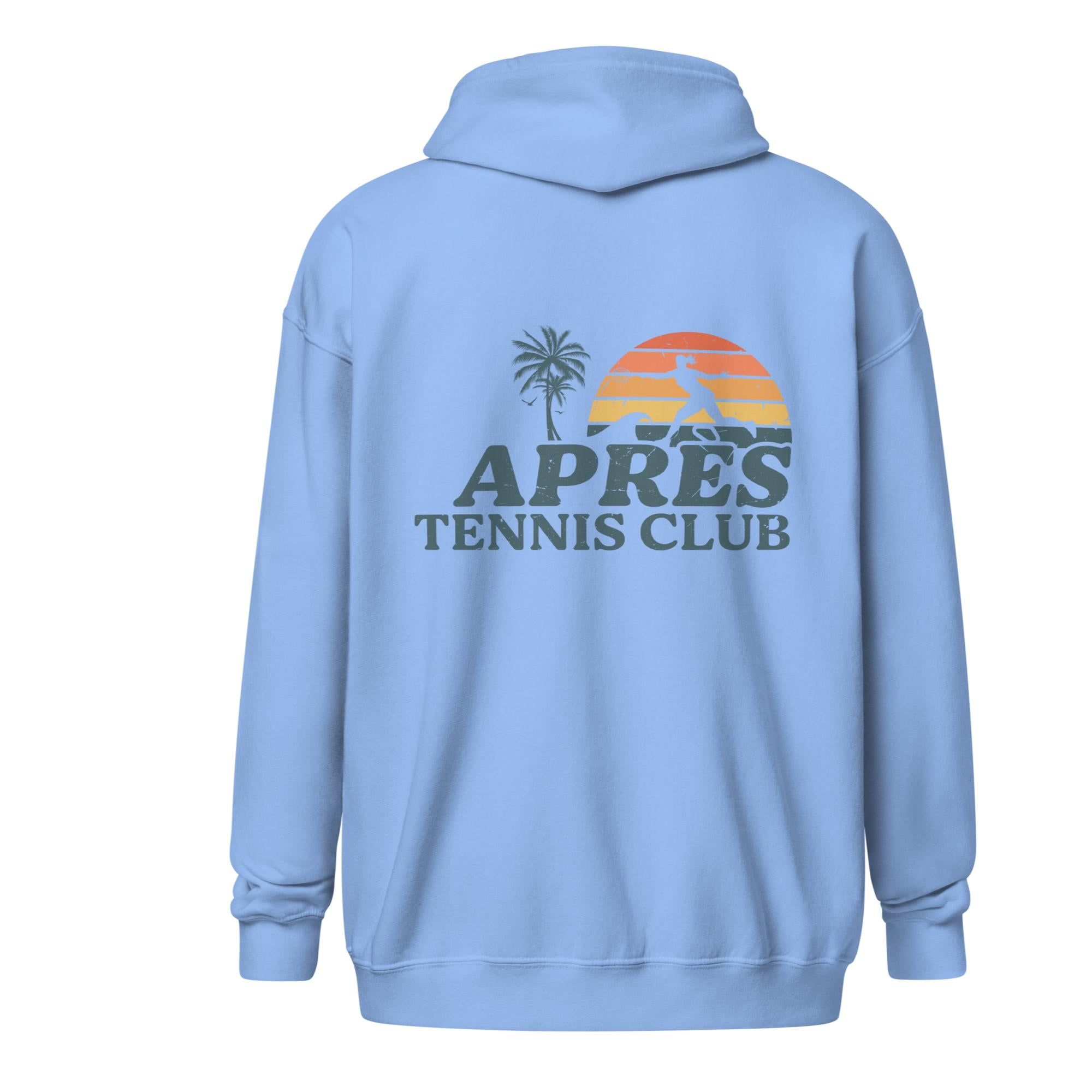 APRÈS TENNIS CLUB SUNSET ZIP UP HOODIE