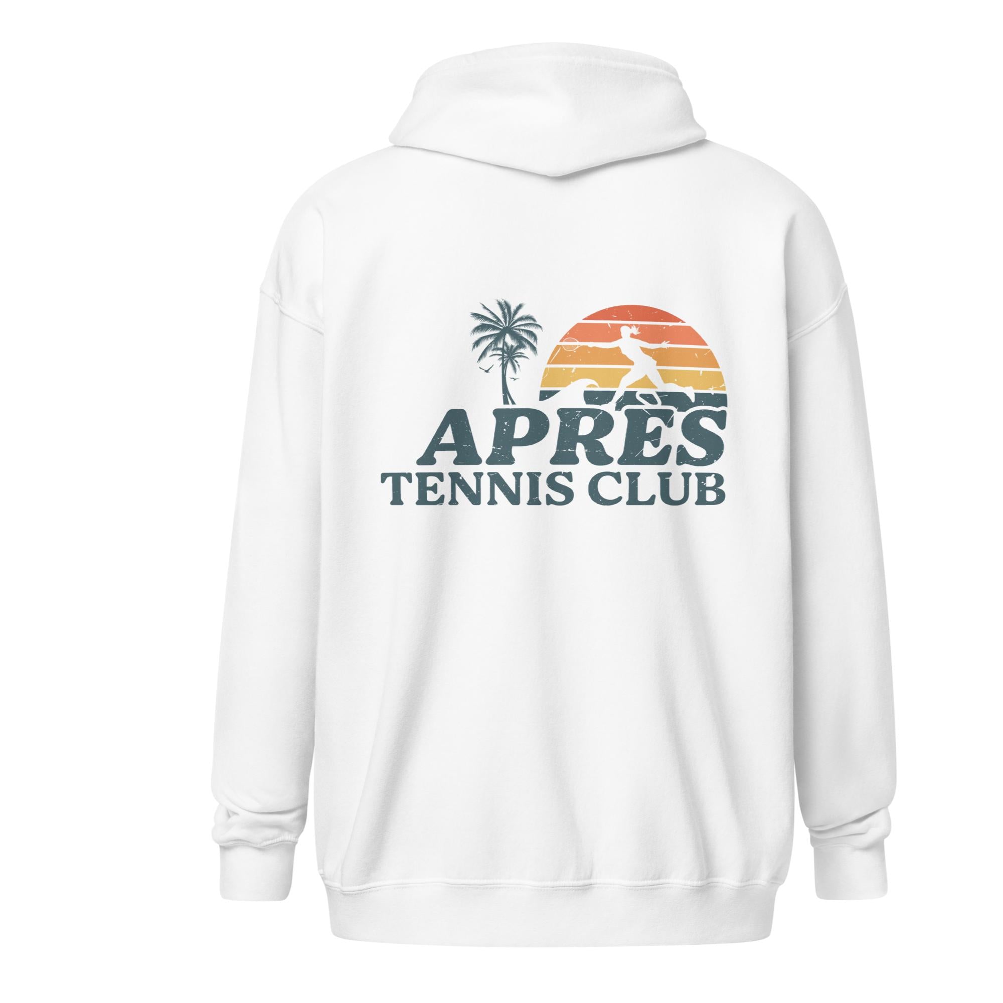 APRÈS TENNIS CLUB SUNSET ZIP UP HOODIE