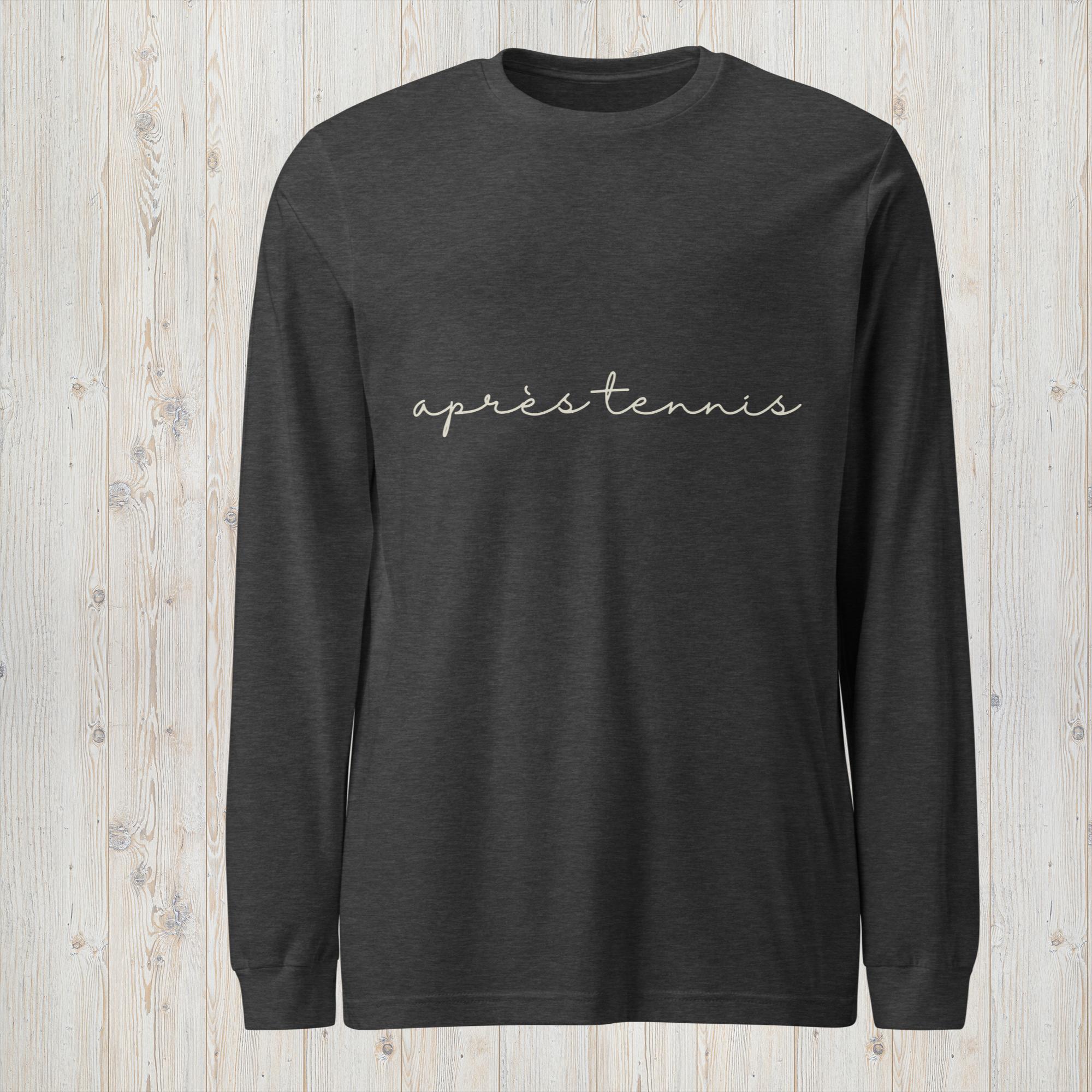 APRÈS TENNIS SCRIPT LONG SLEEVE TEE