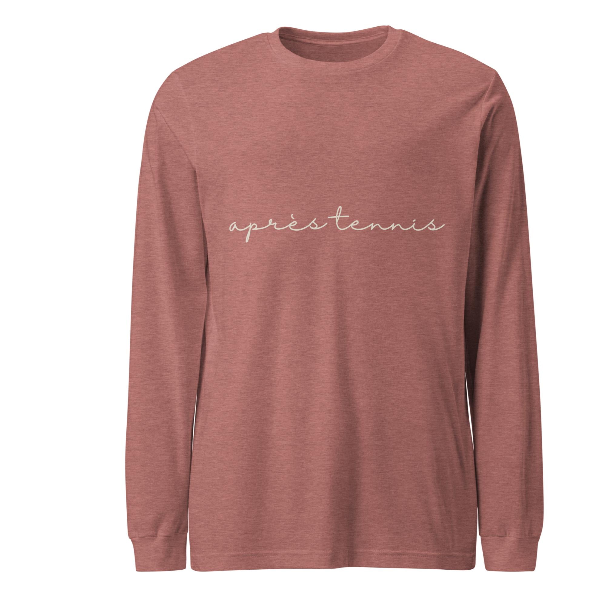 APRÈS TENNIS SCRIPT LONG SLEEVE TEE