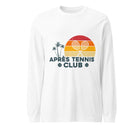 APRÈS TENNIS CLUB PALMS & SUN LONG SLEEVE TEE - Blue Font