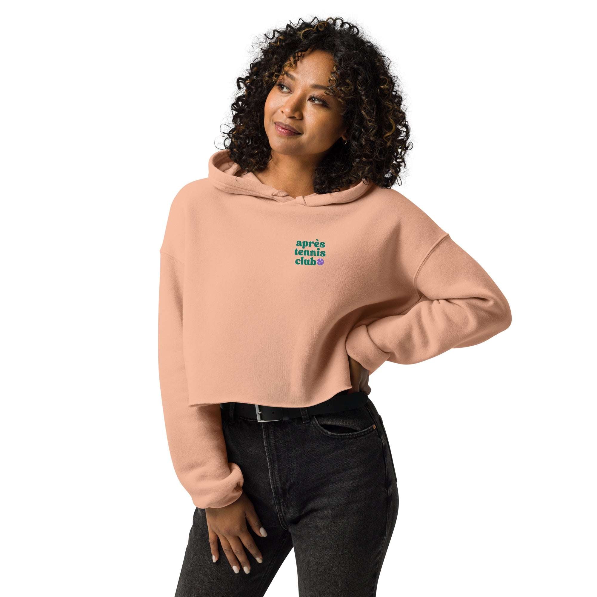 THE ORIGINAL APRÈS TENNIS CLUB CROPPED HOODIE