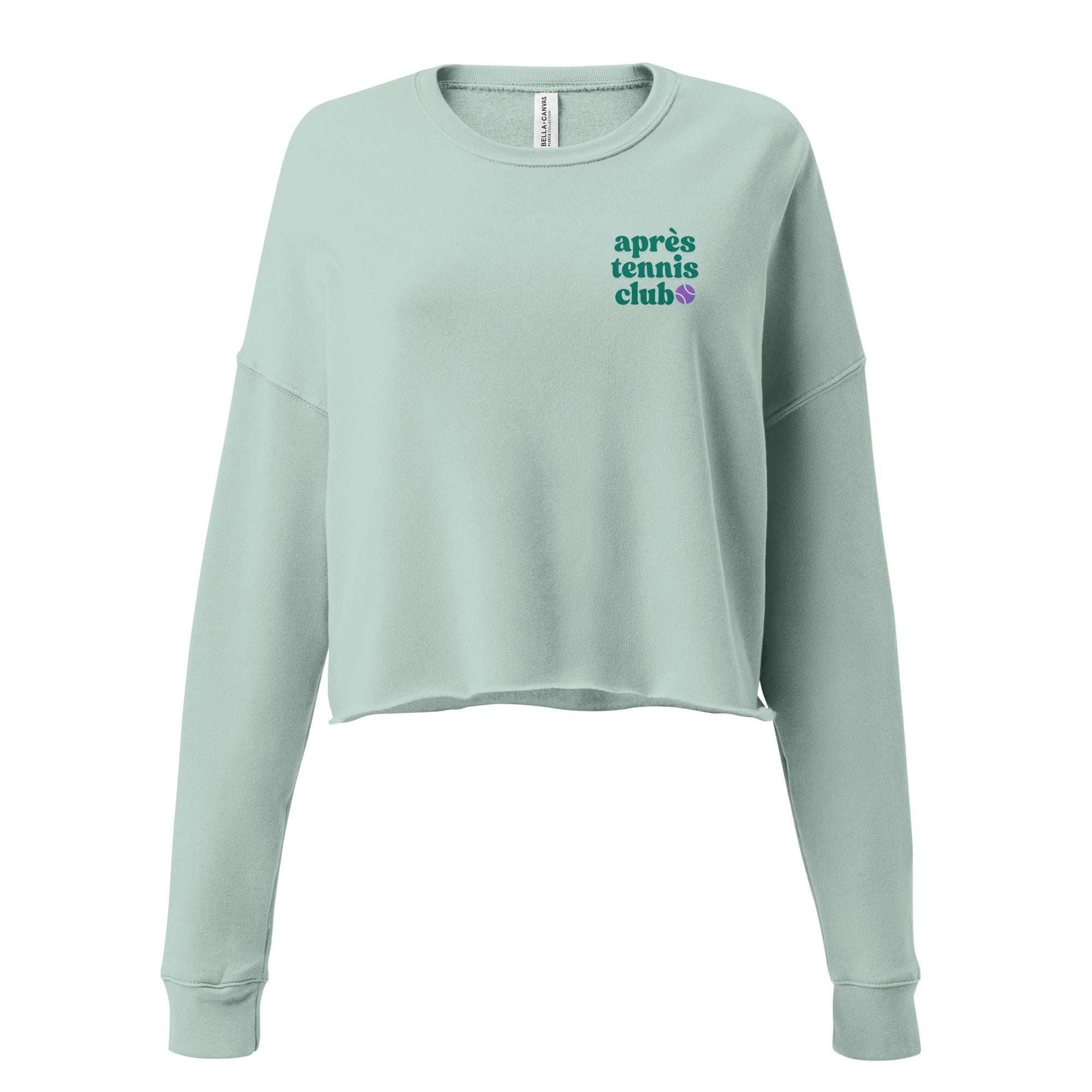 THE ORIGINAL APRÈS TENNIS CLUB CROPPED SWEATSHIRT