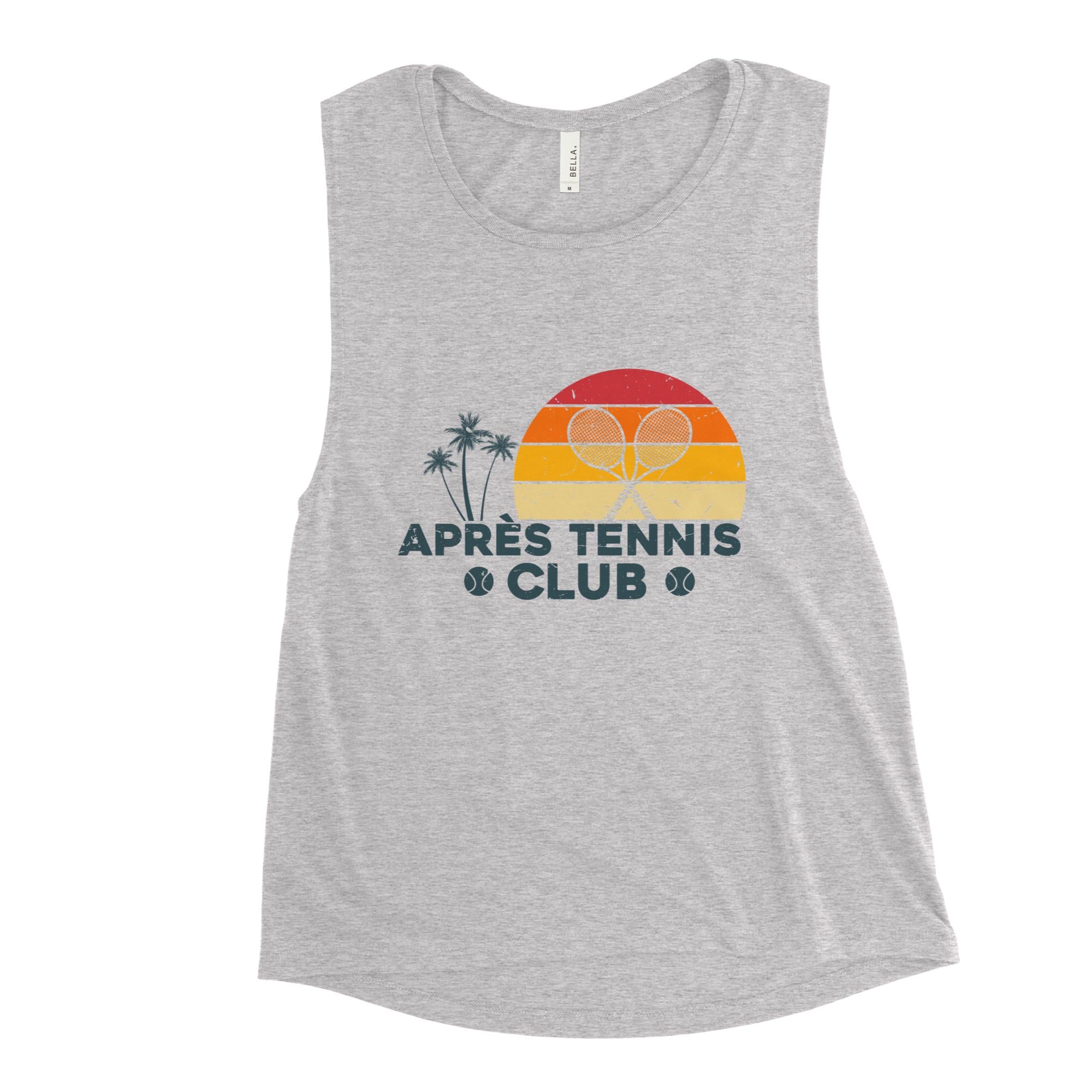 APRÈS TENNIS CLUB PALMS & SUN TANK - Blue Font