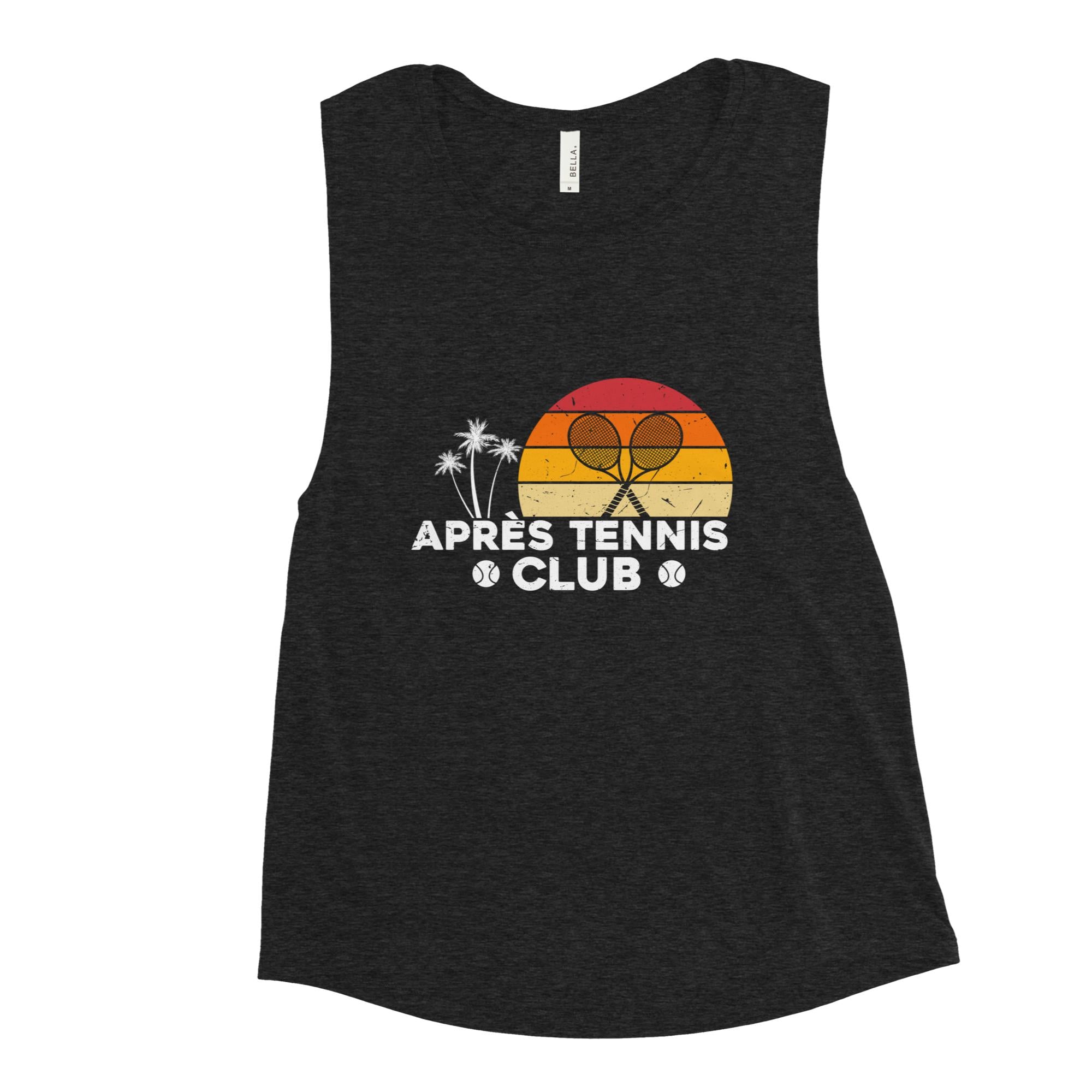 APRÈS TENNIS CLUB PALMS & SUN TANK - White Font