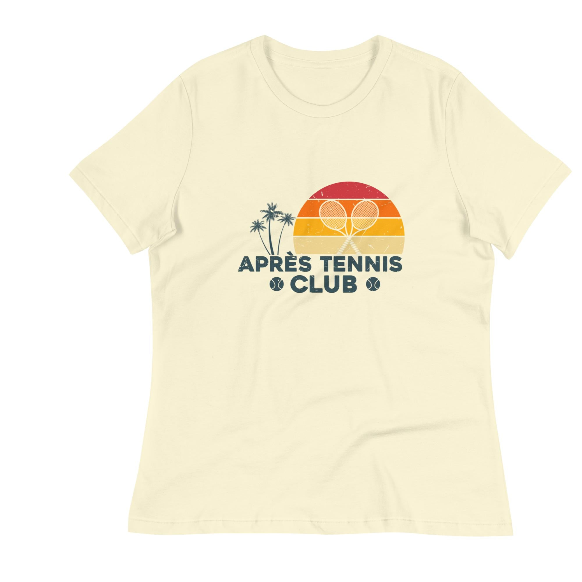 APRÈS TENNIS CLUB PALMS & SUN TEE - Blue Font