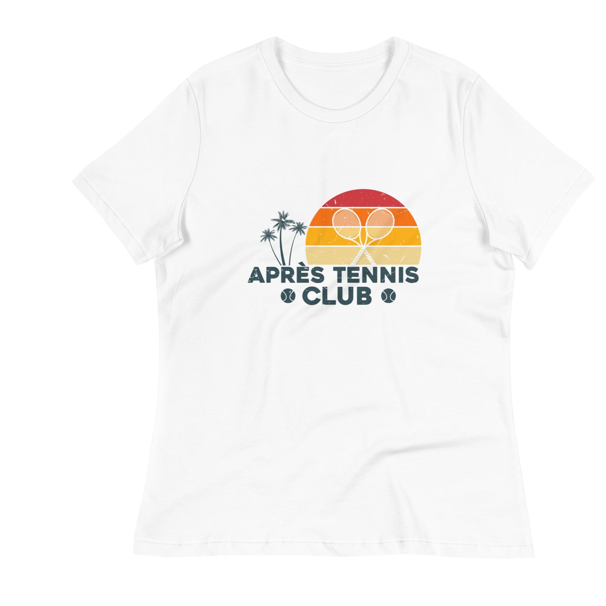 APRÈS TENNIS CLUB PALMS & SUN TEE - Blue Font